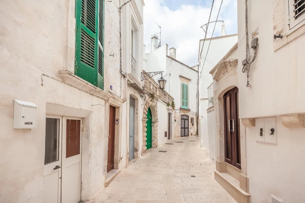 Photo of an empty street in town