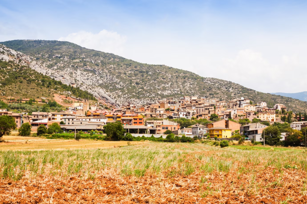 Photo of a small Italian town